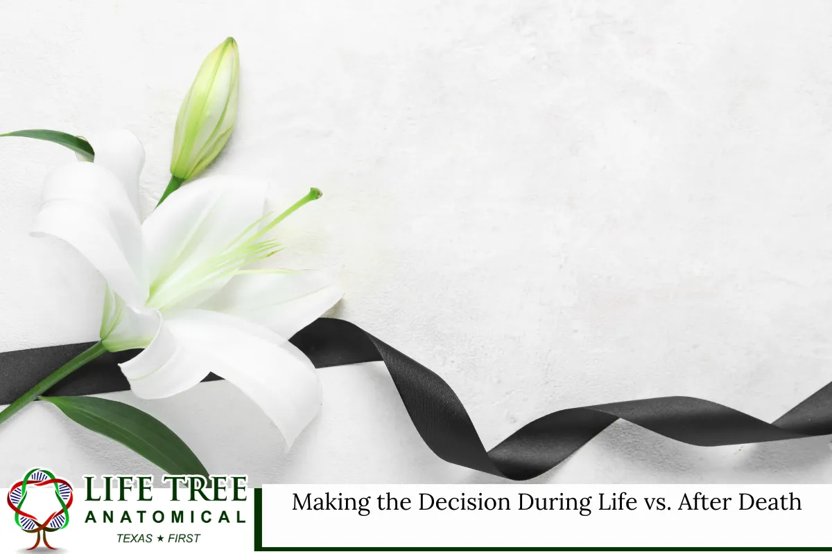 Making the Decision During Life vs. After Death